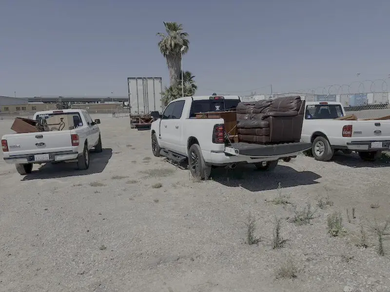Pickups with furniture